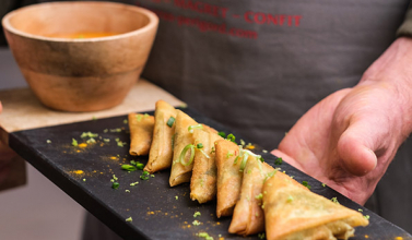 Samosas de confit de canard 